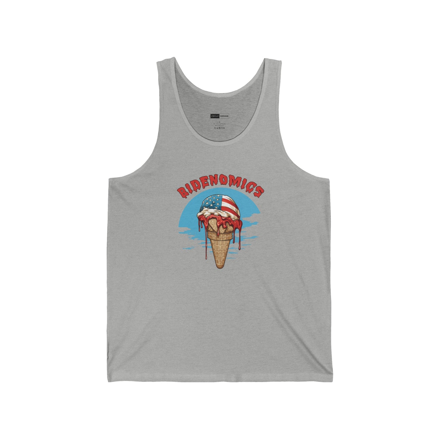 Bidenomics Melting Ice Cream Unisex Tank Top