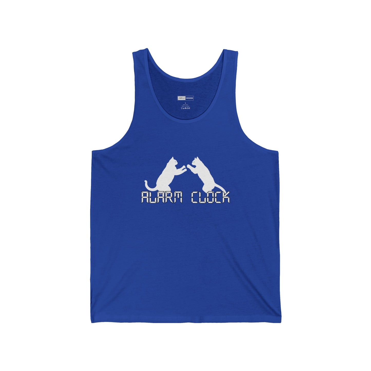 Fighting Cats Alarm Clock Unisex Tank Top