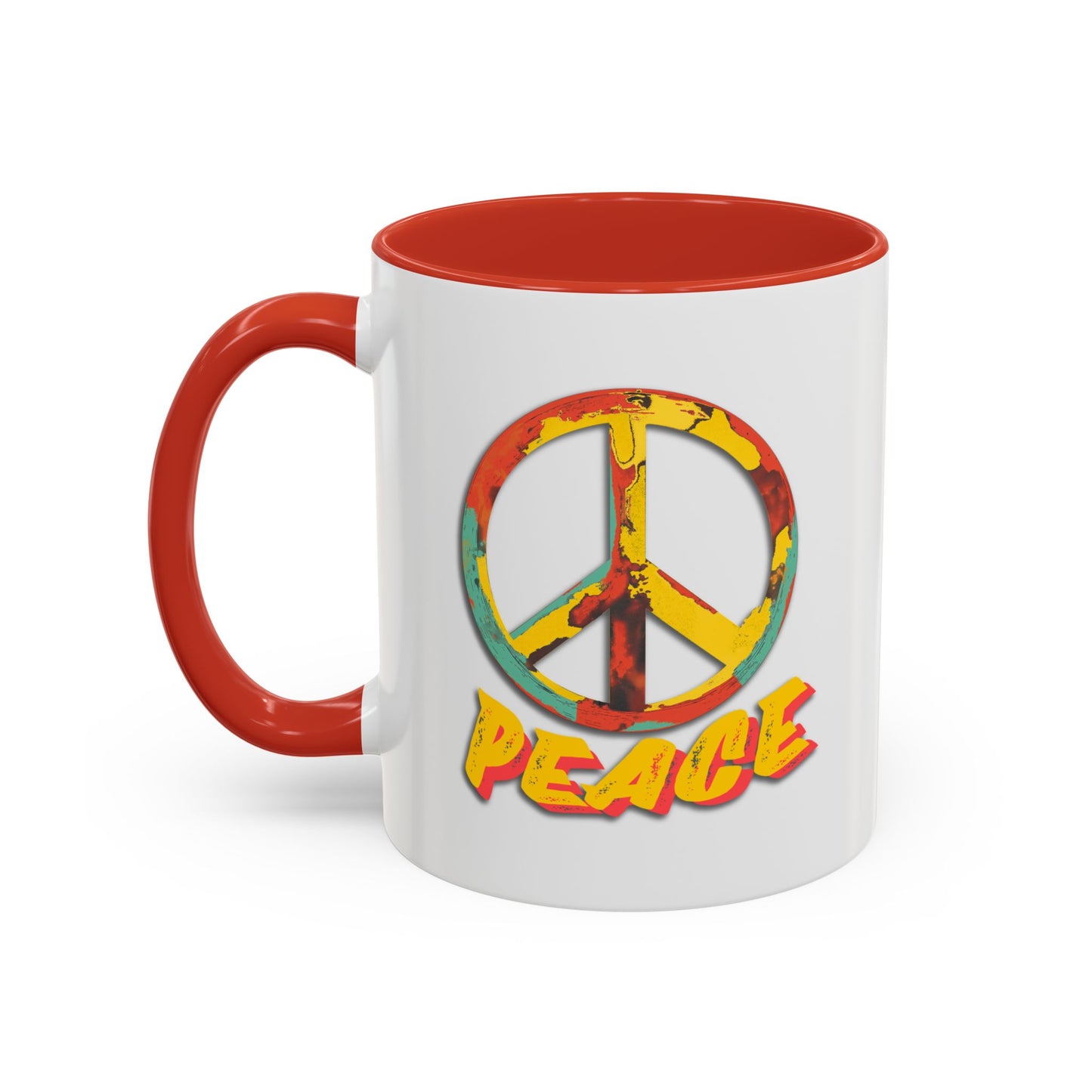 Peace Two-Tone Coffee Mug, 11oz.