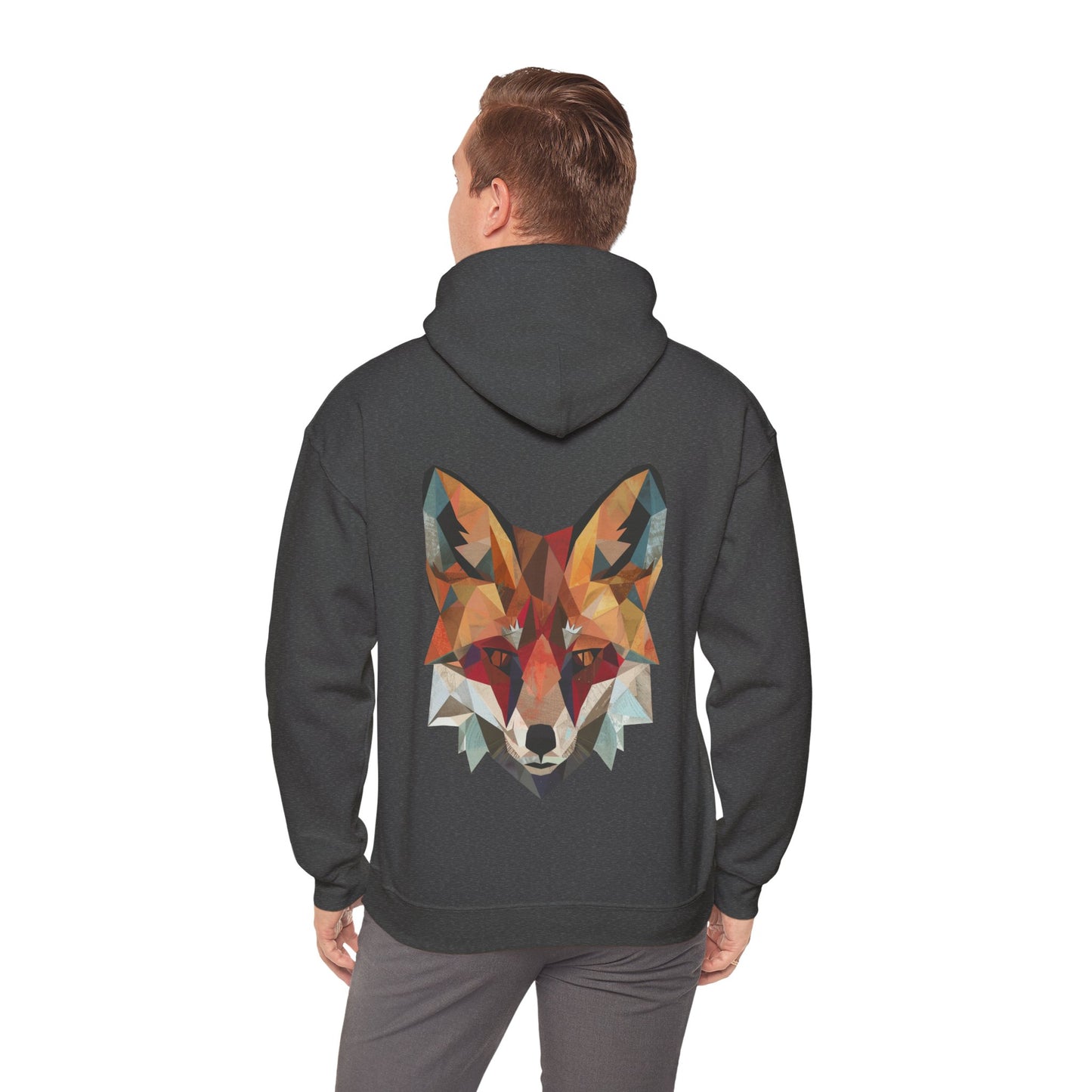 Geometric Fox Hoodie