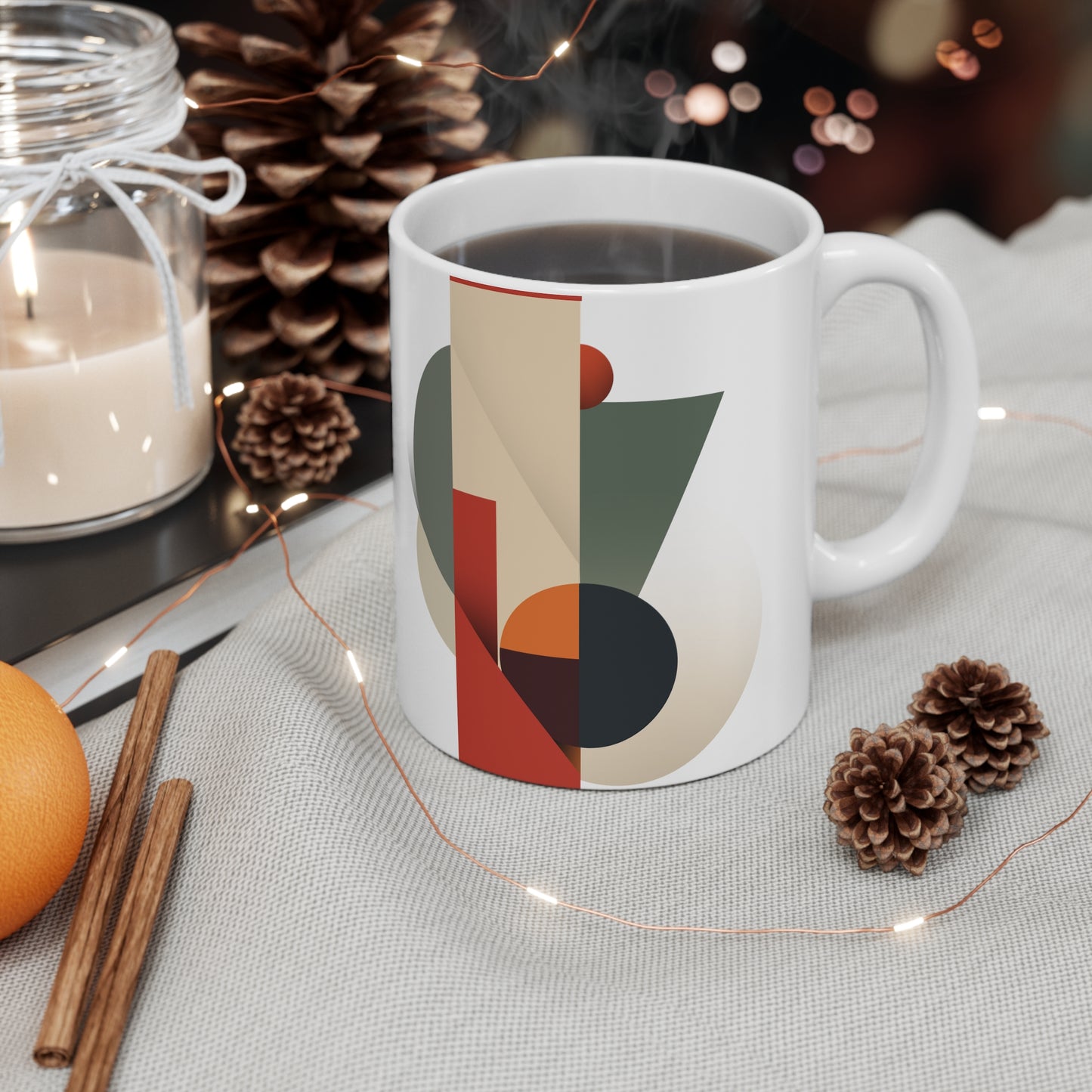 Abstract Geometry Ceramic Mug