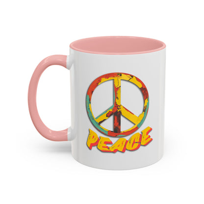 Peace Two-Tone Coffee Mug, 11oz.