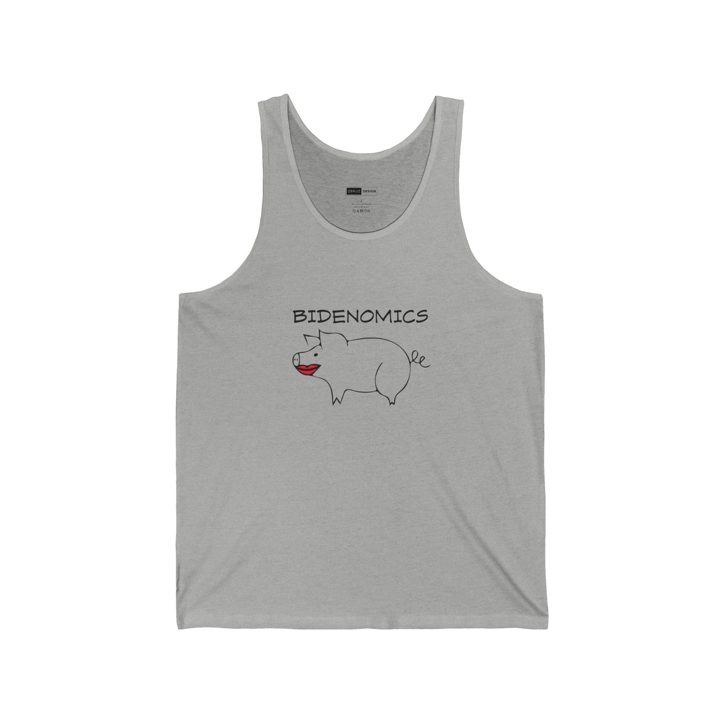 Bidenomics Pig With Lipstick Unisex Tank Top