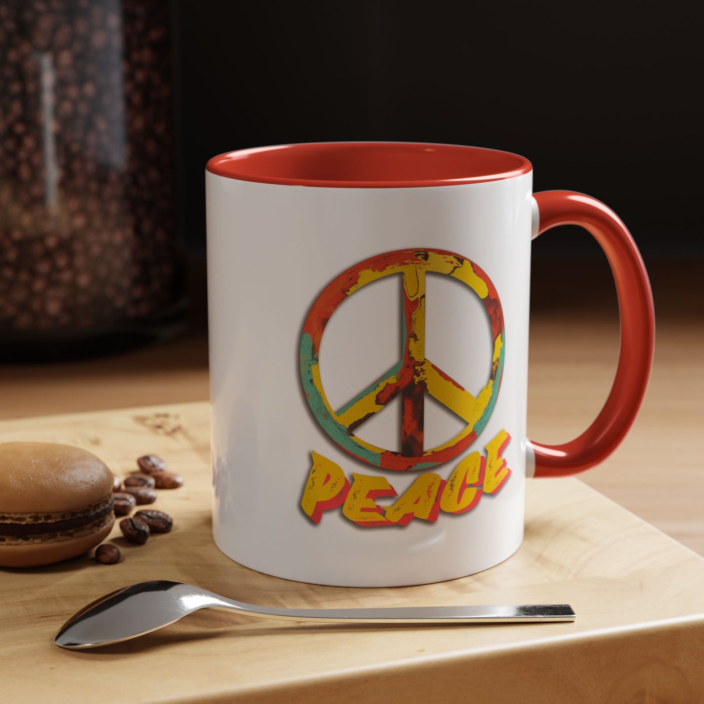 Peace Two-Tone Coffee Mug, 11oz.