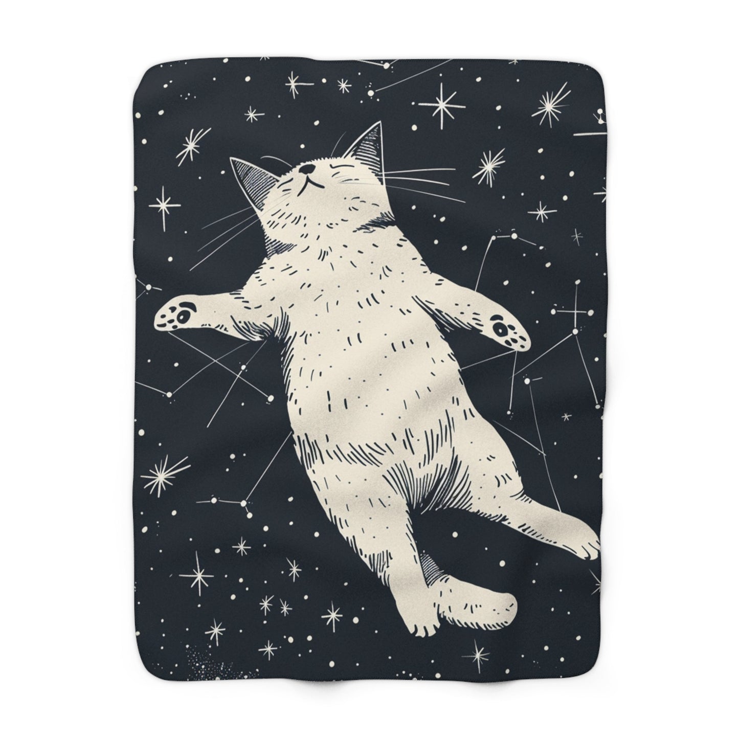 Sherpa Fleece Blanket - Catstronaught