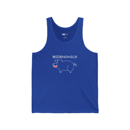 Bidenomics Pig With Lipstick Unisex Tank Top