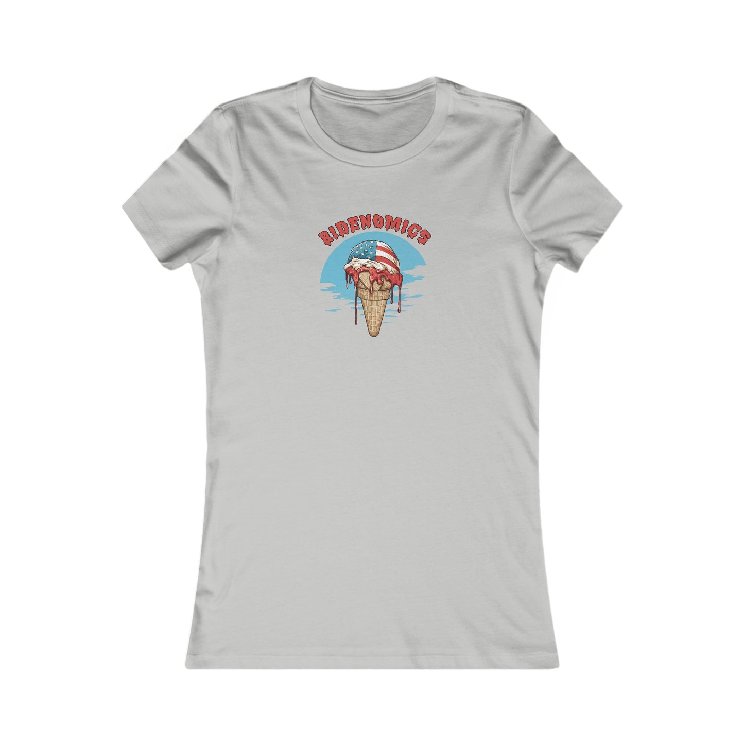 Women's Bidenomics Melting Ice Cream T-shirt