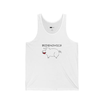 Bidenomics Pig With Lipstick Unisex Tank Top