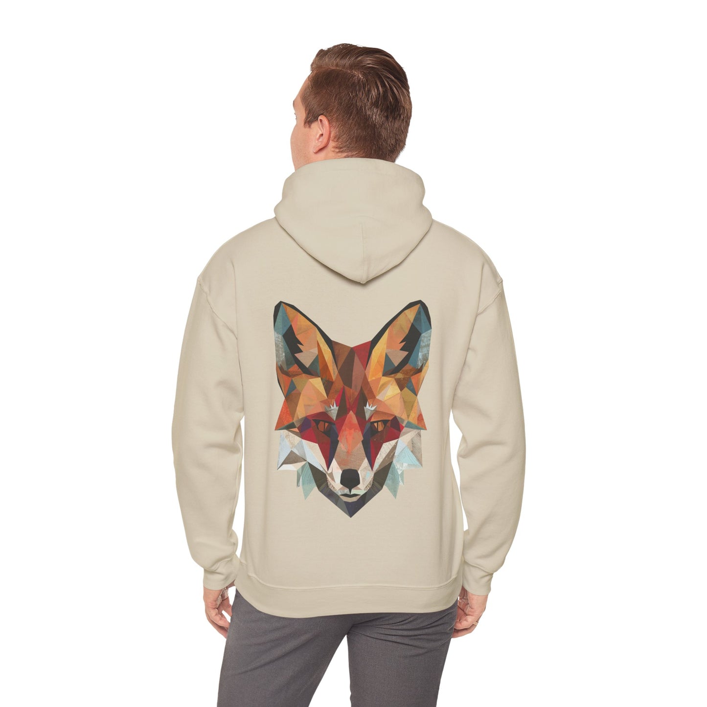 Geometric Fox Hoodie