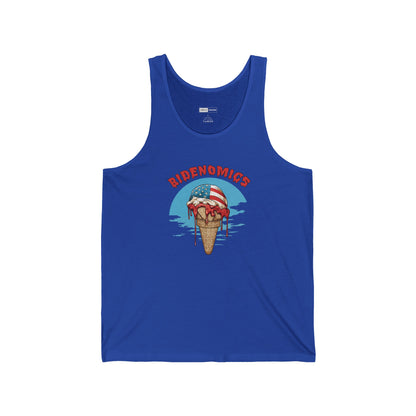 Bidenomics Melting Ice Cream Unisex Tank Top