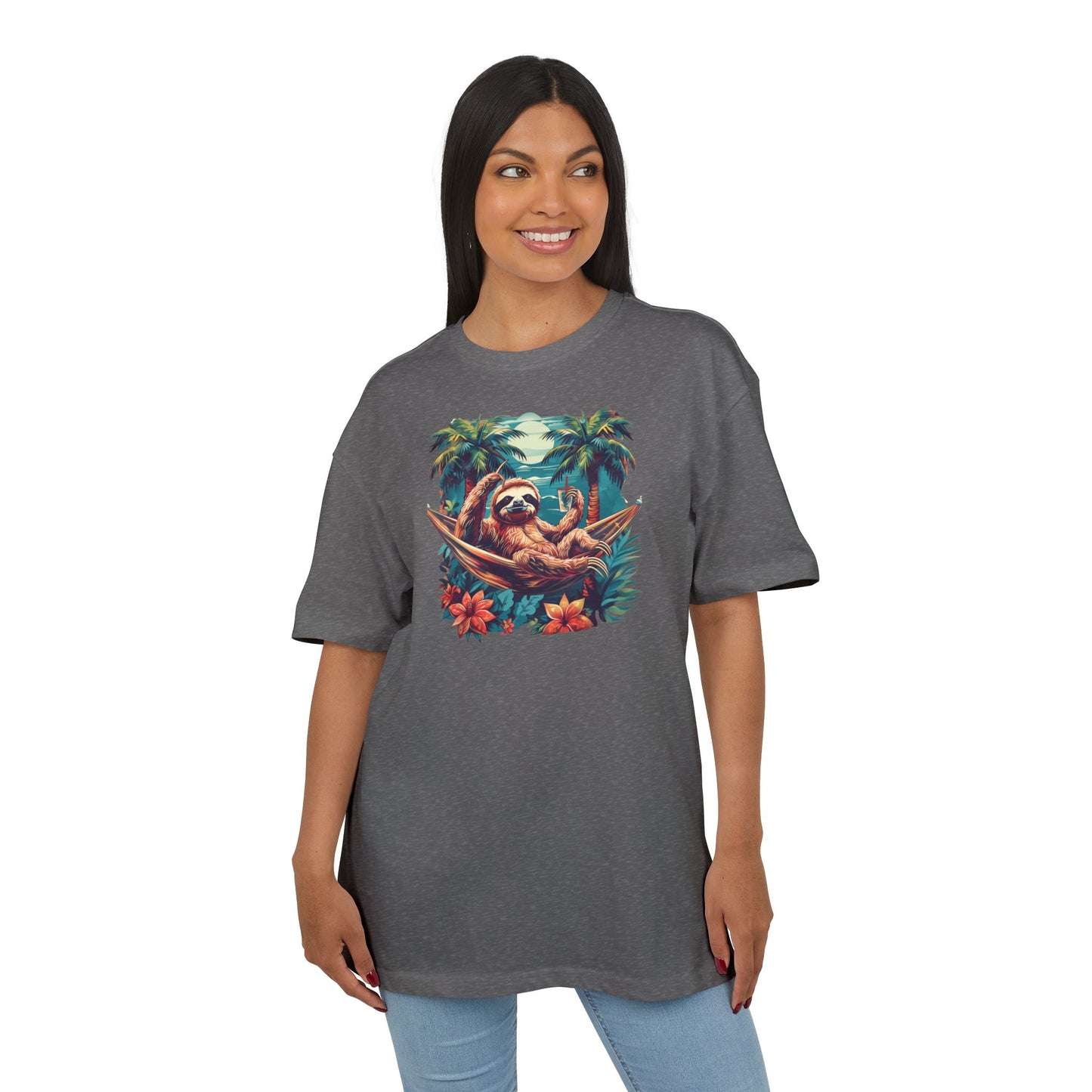 Sloth In A Hammock Oversized Fit T-shirt