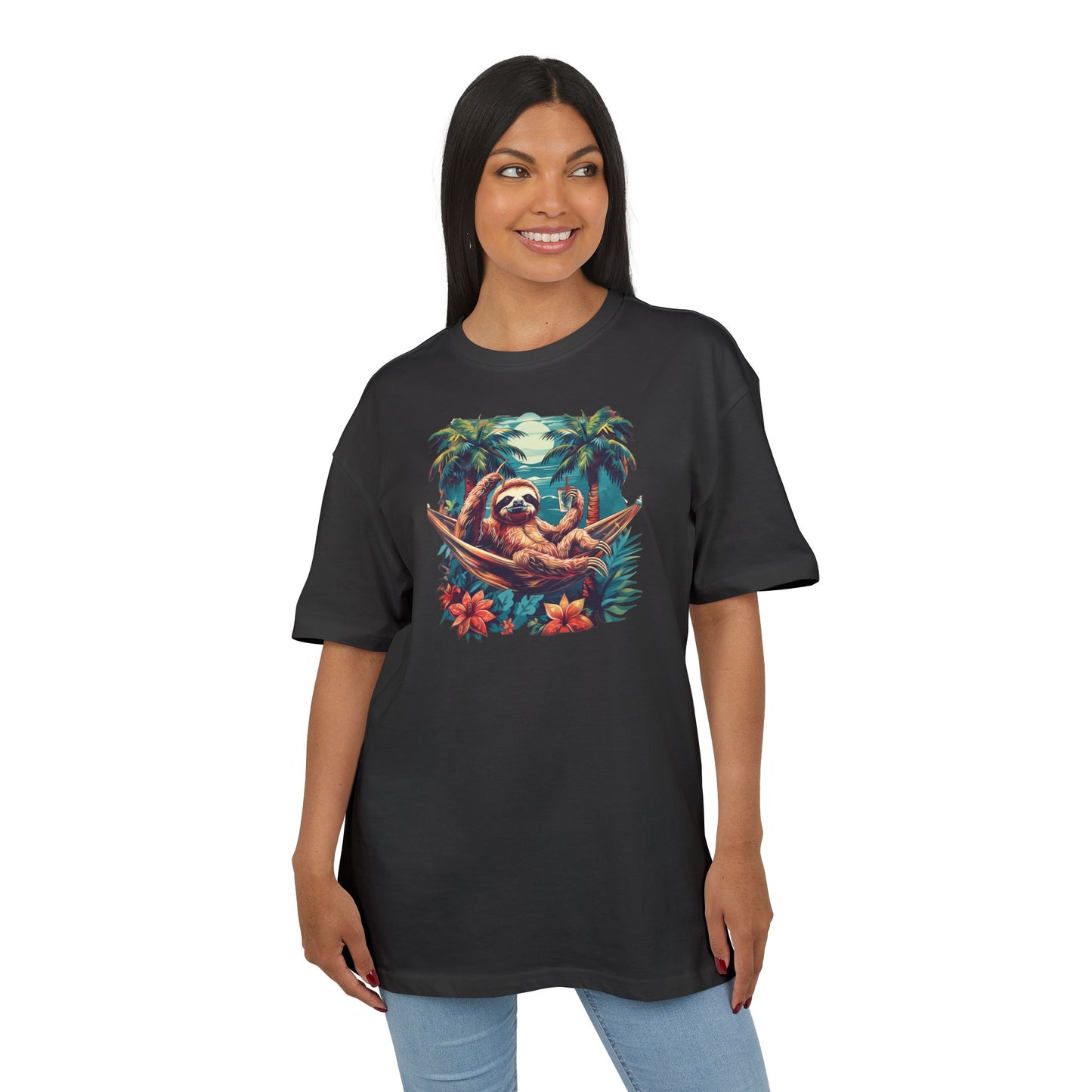 Sloth In A Hammock Oversized Fit T-shirt