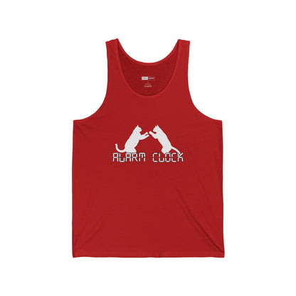 Fighting Cats Alarm Clock Unisex Tank Top