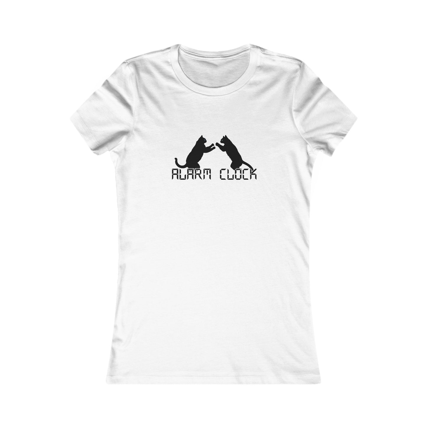 Women's Fighting Cats Alarm Clock T-Shirt