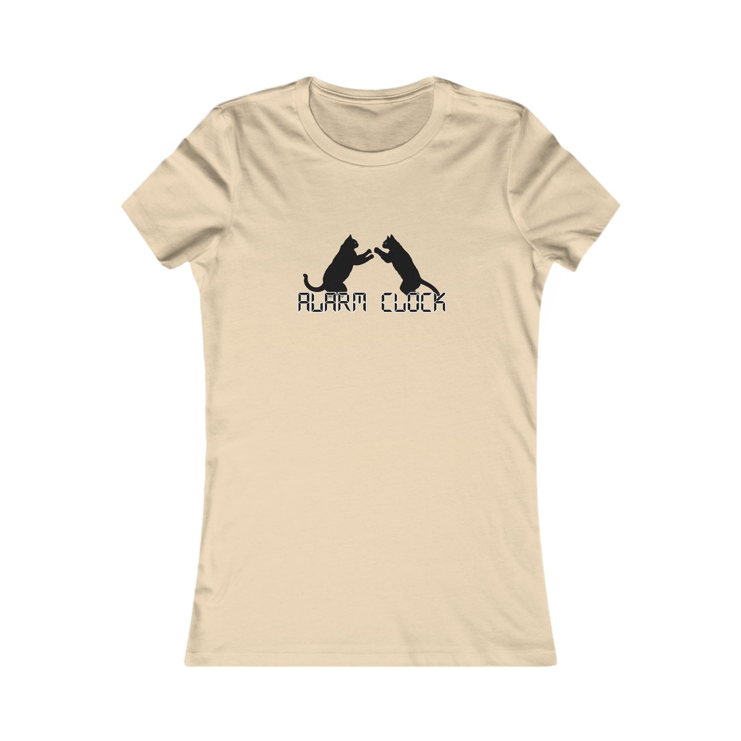 Women's Fighting Cats Alarm Clock T-Shirt