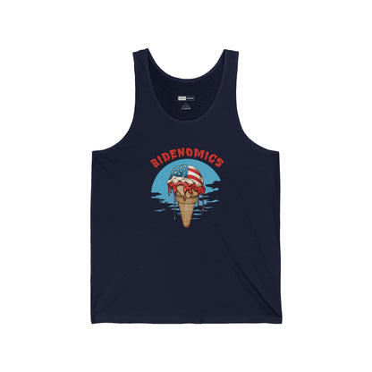 Bidenomics Melting Ice Cream Unisex Tank Top