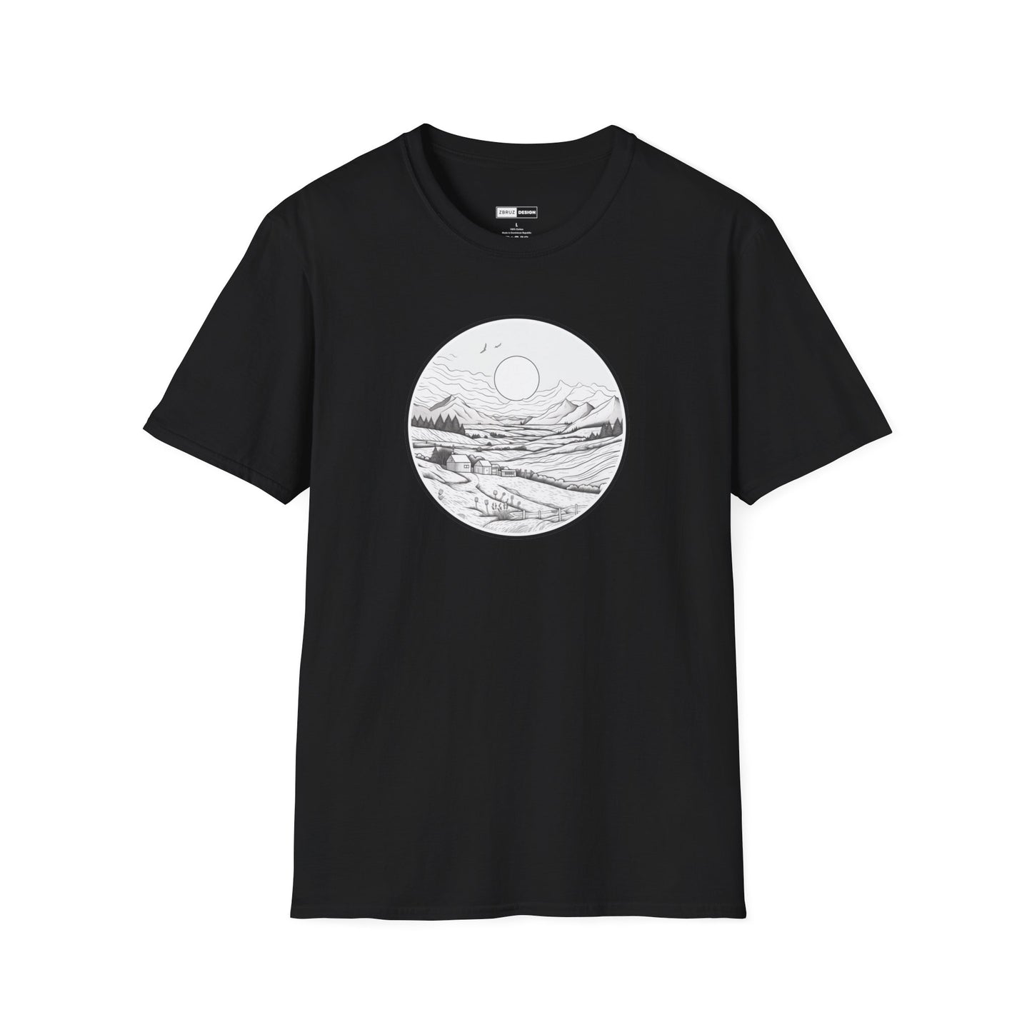 Black And White Mountain T-shirt