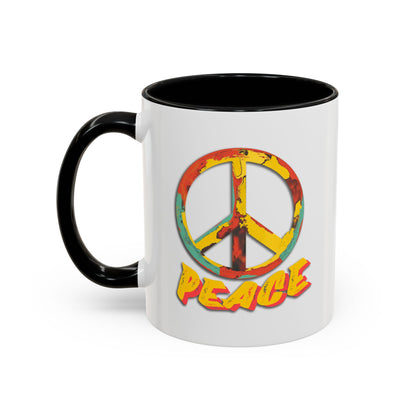 Peace Two-Tone Coffee Mug, 11oz.