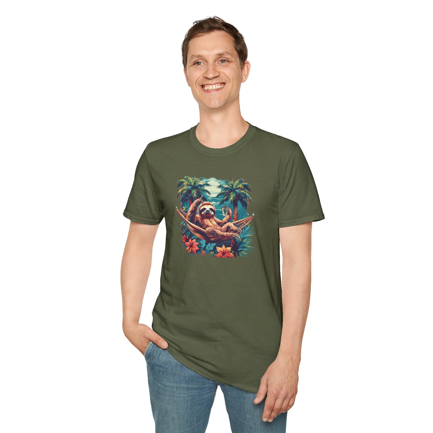 Sloth In A Hammock T-shirt