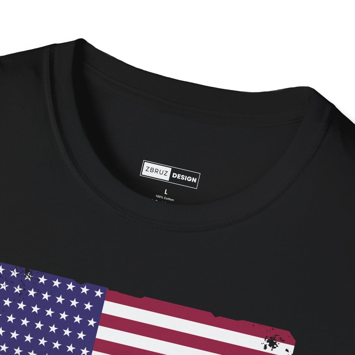 American Flag Mountain Landscape T-shirt