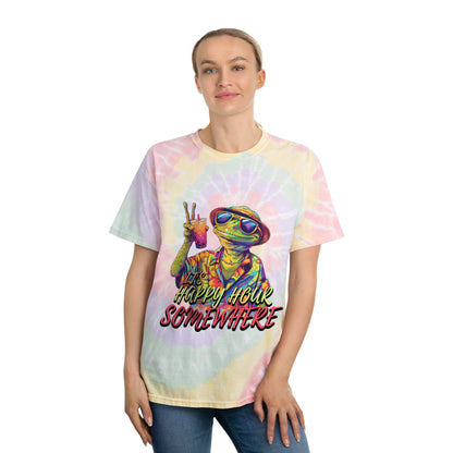 Happy Hour Lizard Tie-Dye Tee