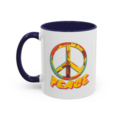 Peace Two-Tone Coffee Mug, 11oz.