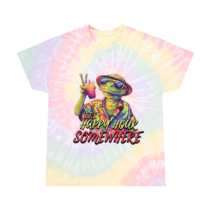 Happy Hour Lizard Tie-Dye Tee