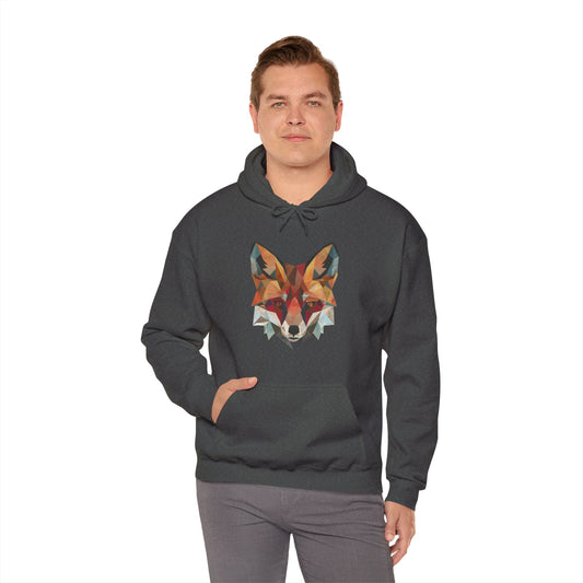 Geometric Fox Hoodie