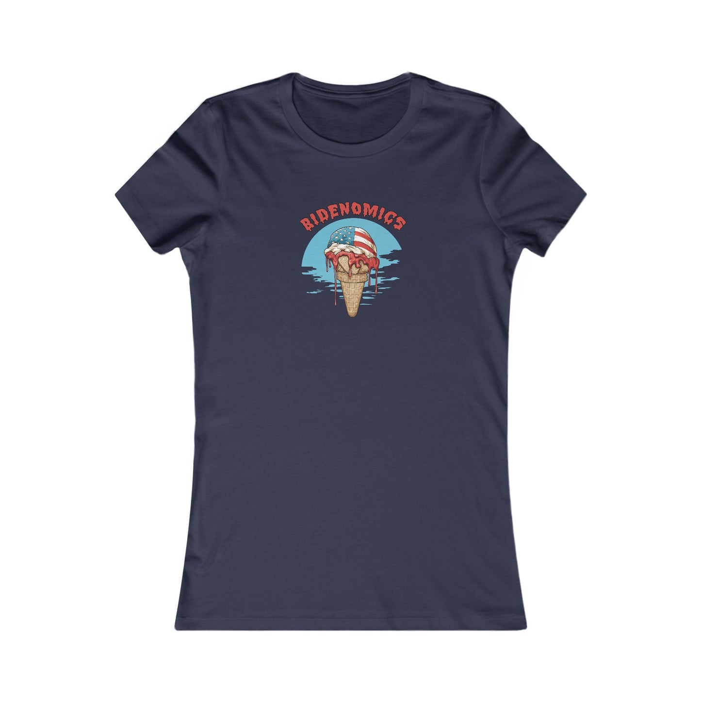 Women's Bidenomics Melting Ice Cream T-shirt