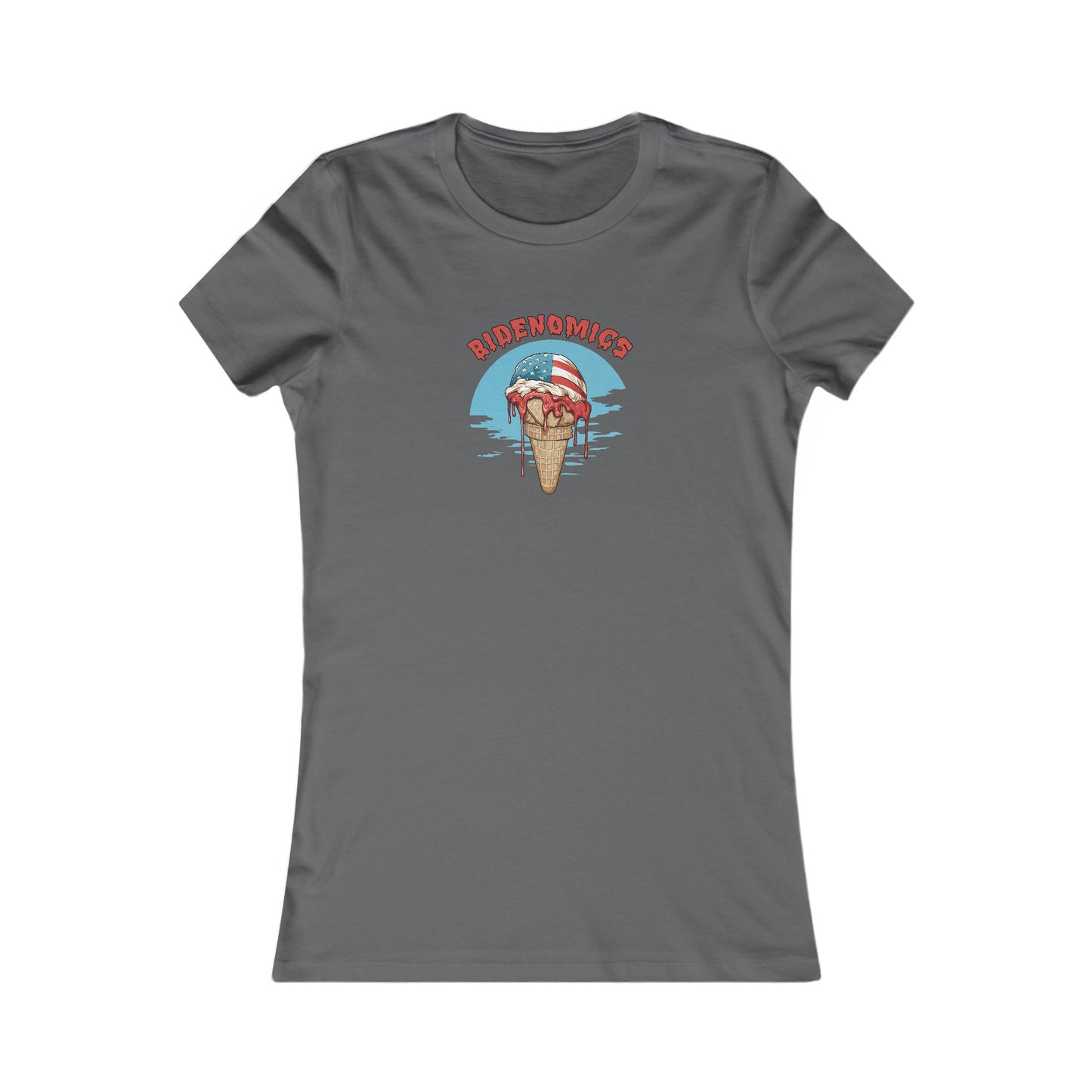 Women's Bidenomics Melting Ice Cream T-shirt