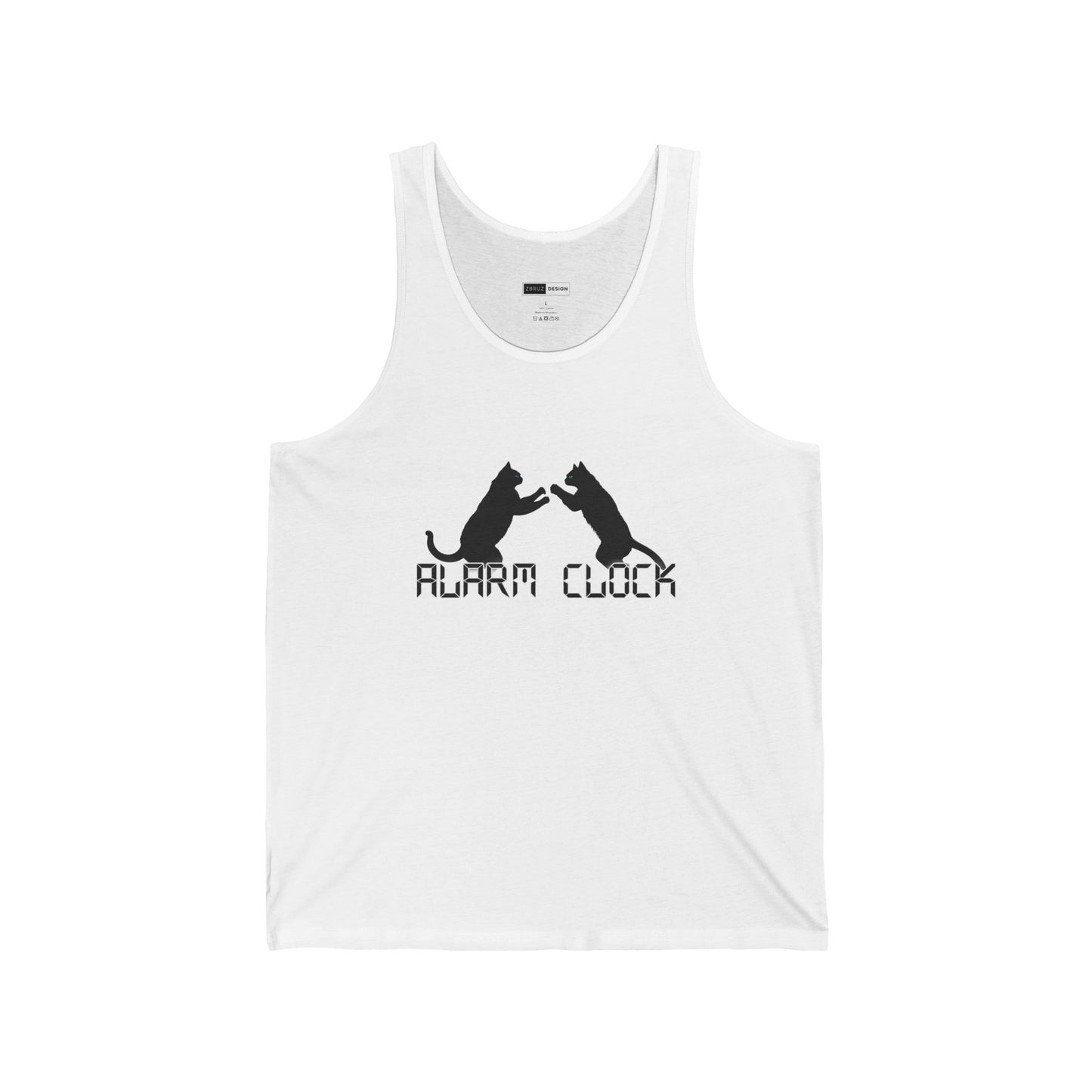 Fighting Cats Alarm Clock Unisex Tank Top