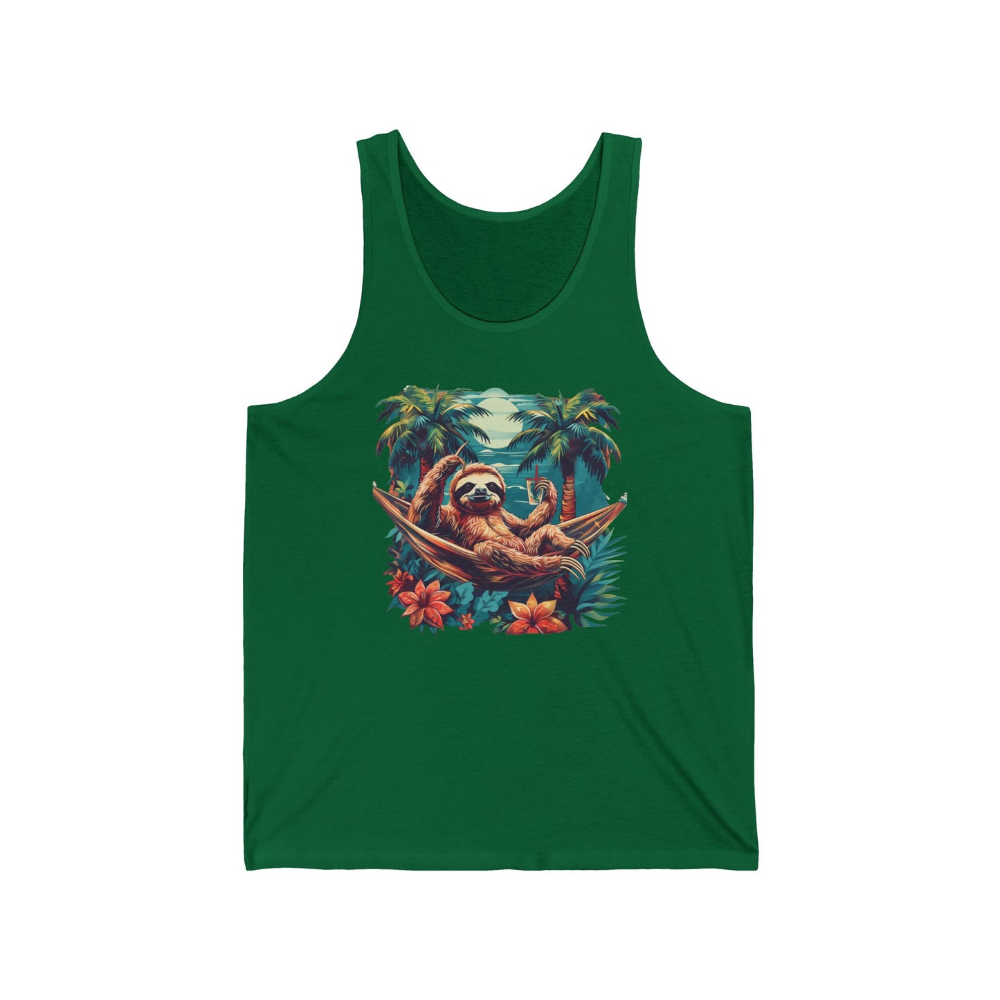 Sloth In A Hammock Tank Top