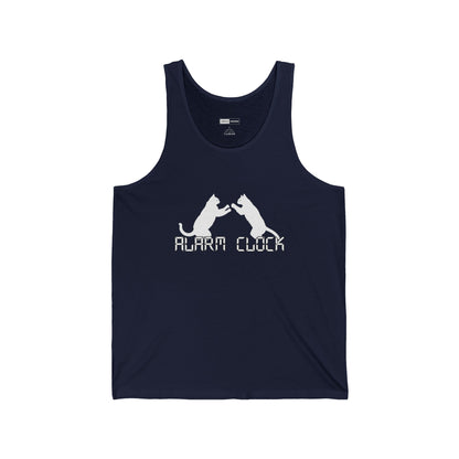 Fighting Cats Alarm Clock Unisex Tank Top