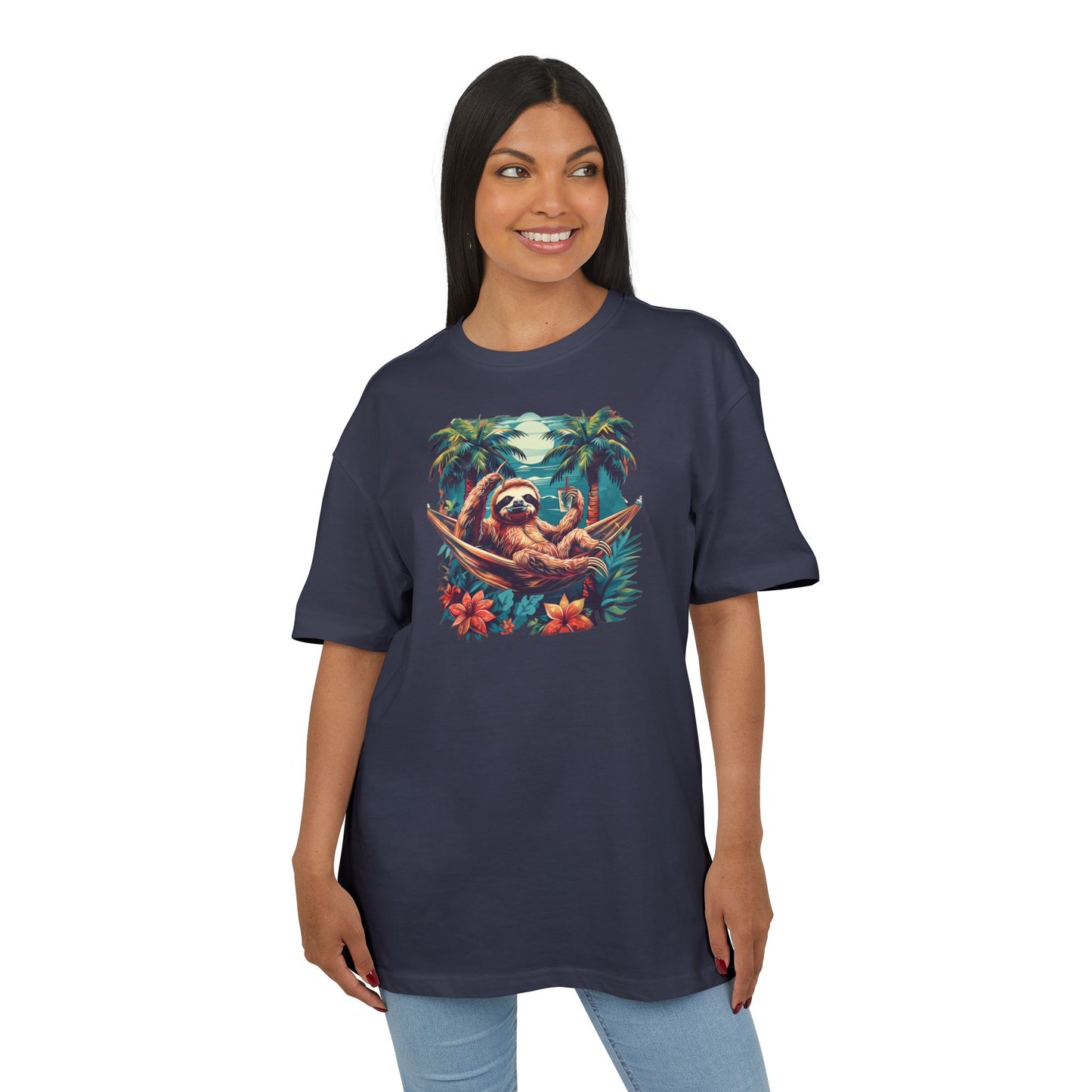 Sloth In A Hammock Oversized Fit T-shirt