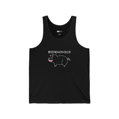 Bidenomics Pig With Lipstick Unisex Tank Top