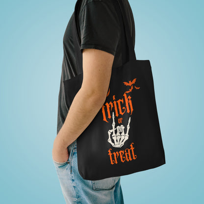 Trick Or Treat Skeleton Hand Tote Bag