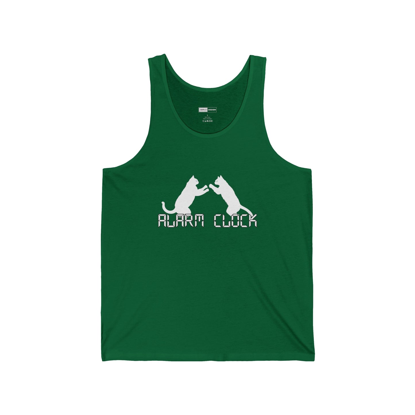 Fighting Cats Alarm Clock Unisex Tank Top