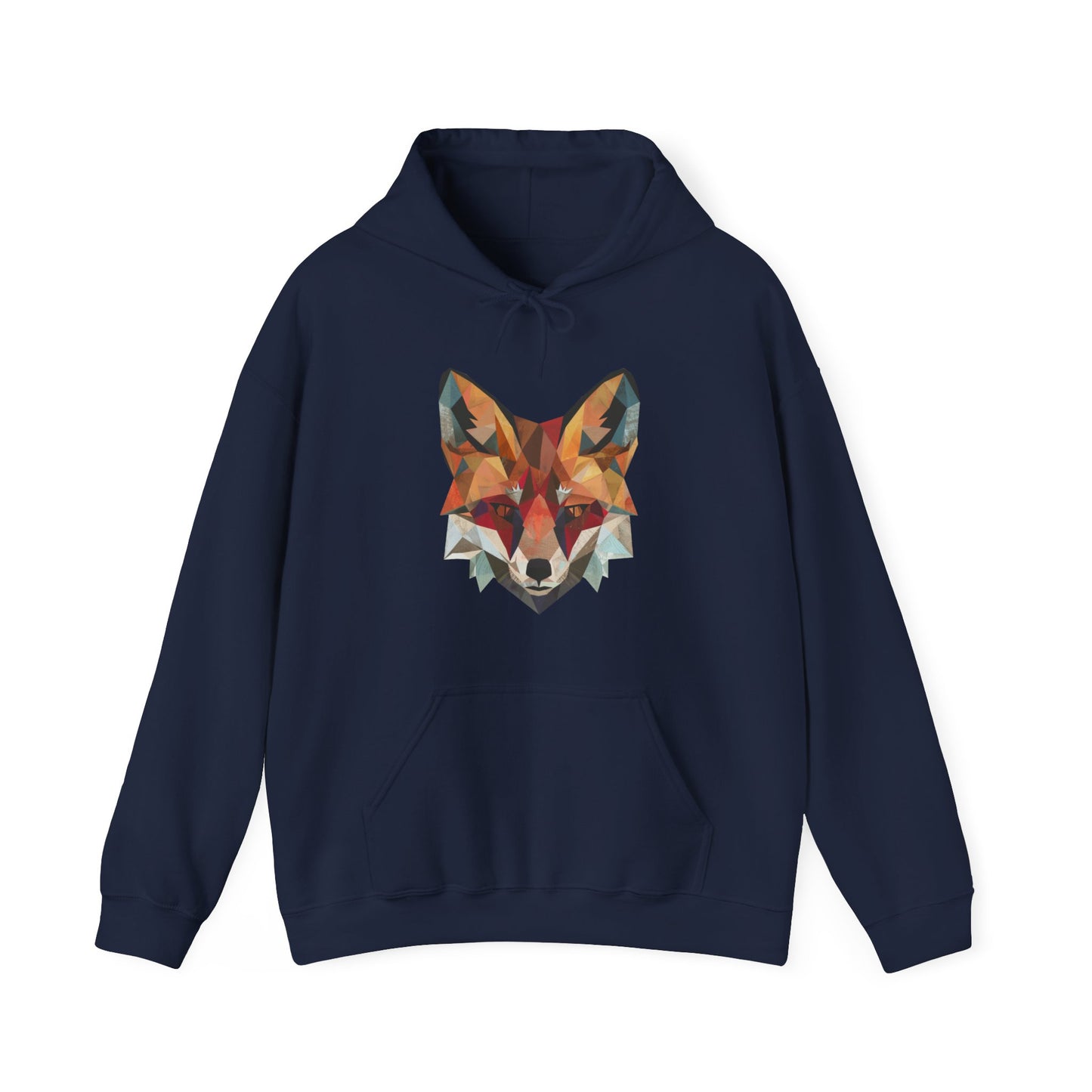 Geometric Fox Hoodie