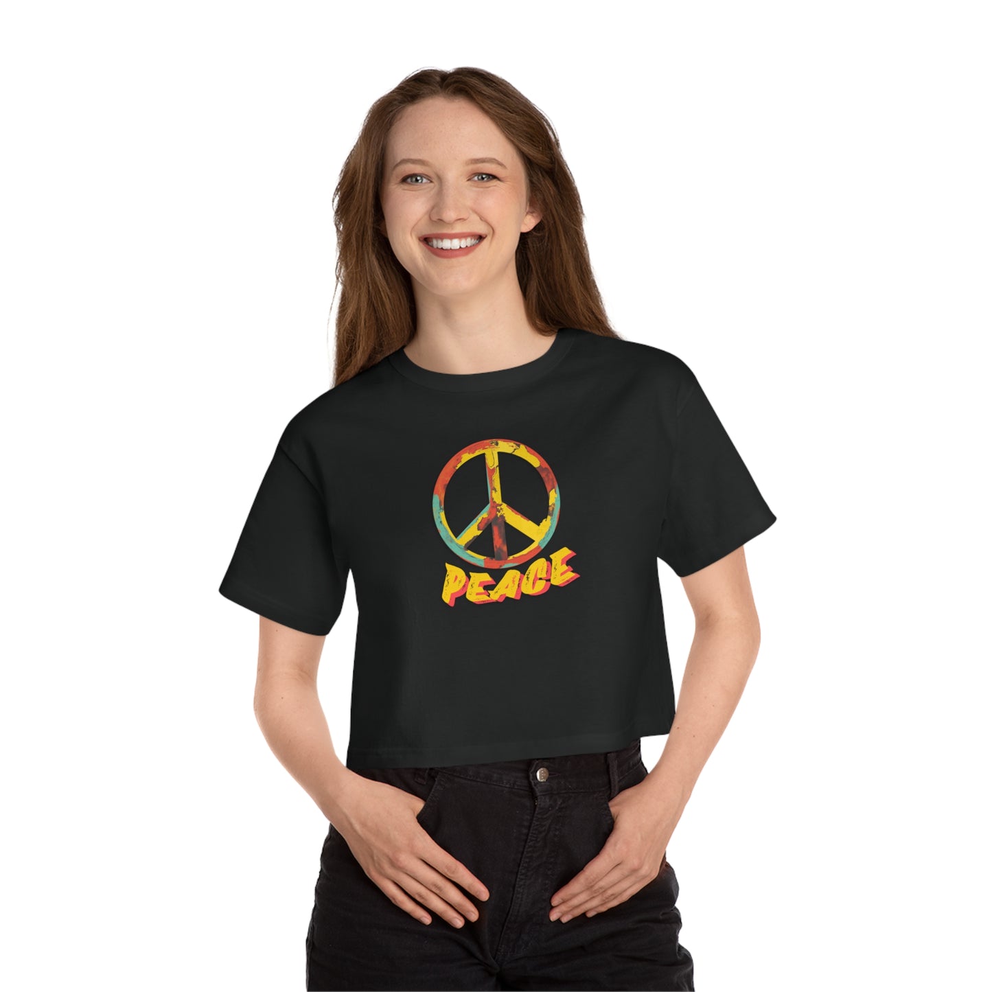 Women's Peace Cropped T-Shirt