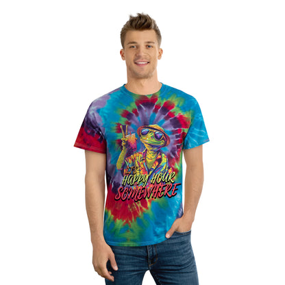 Happy Hour Lizard Tie-Dye Tee