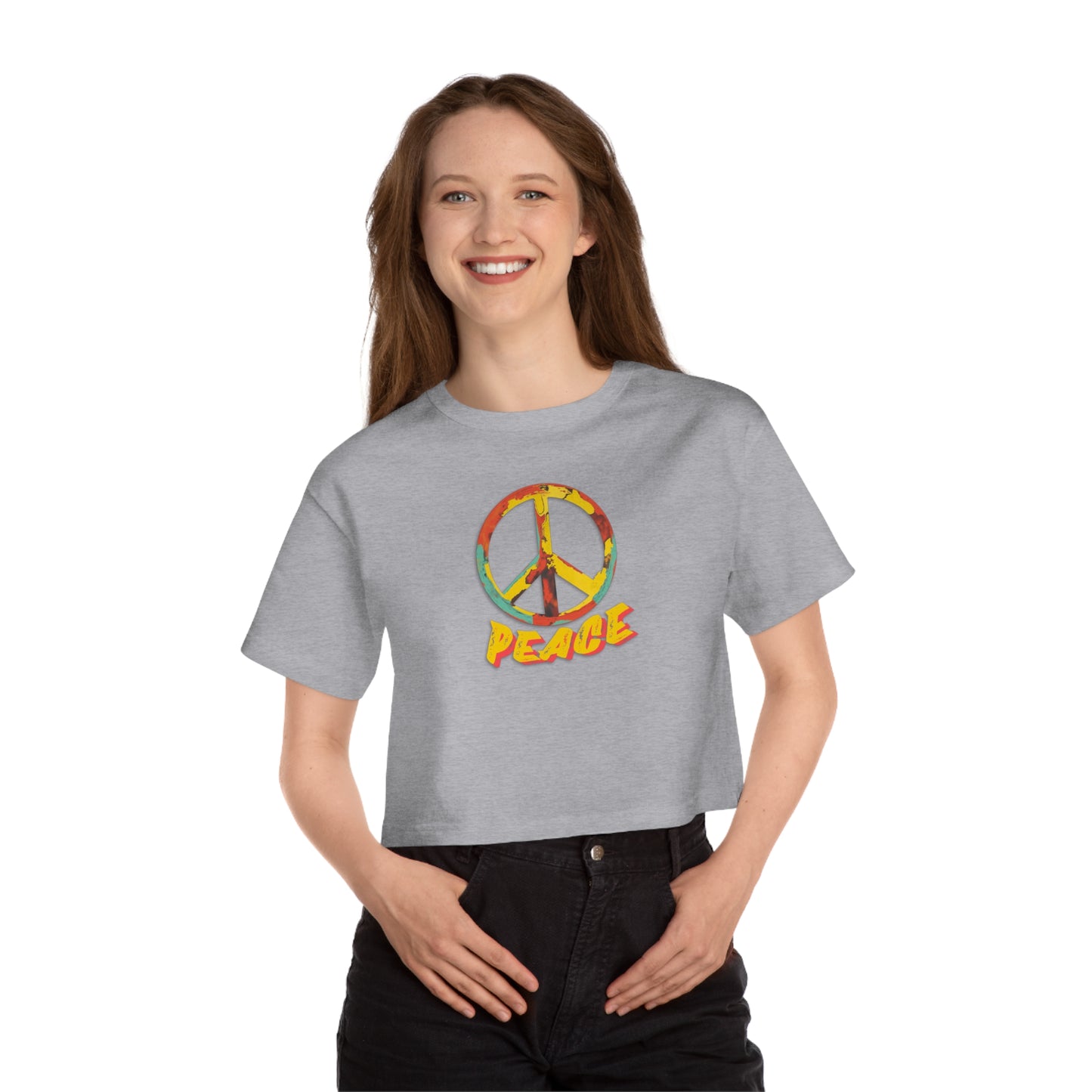 Women's Peace Cropped T-Shirt