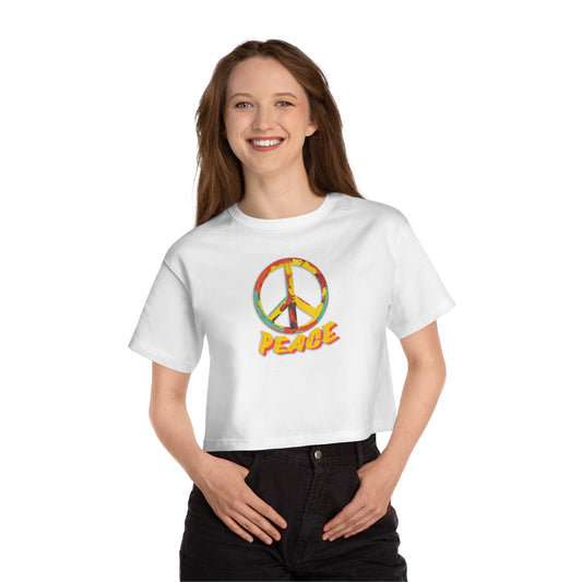 Women's Peace Cropped T-Shirt