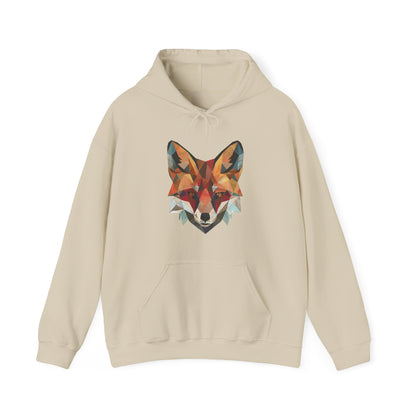 Geometric Fox Hoodie