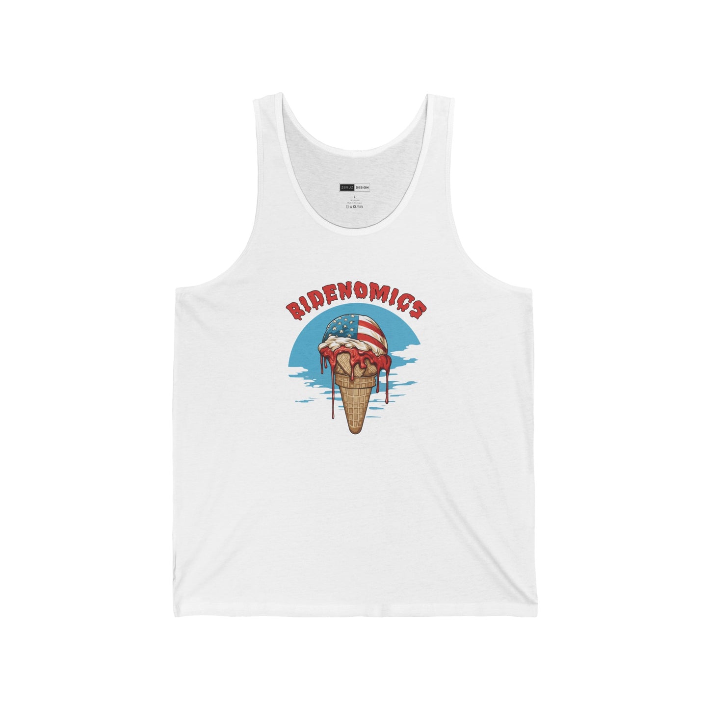 Bidenomics Melting Ice Cream Unisex Tank Top