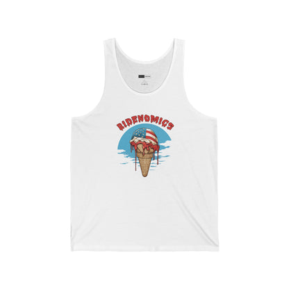 Bidenomics Melting Ice Cream Unisex Tank Top