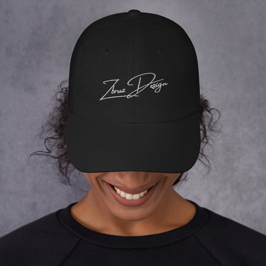 Cursive Zbruz Design Embroidered Hat