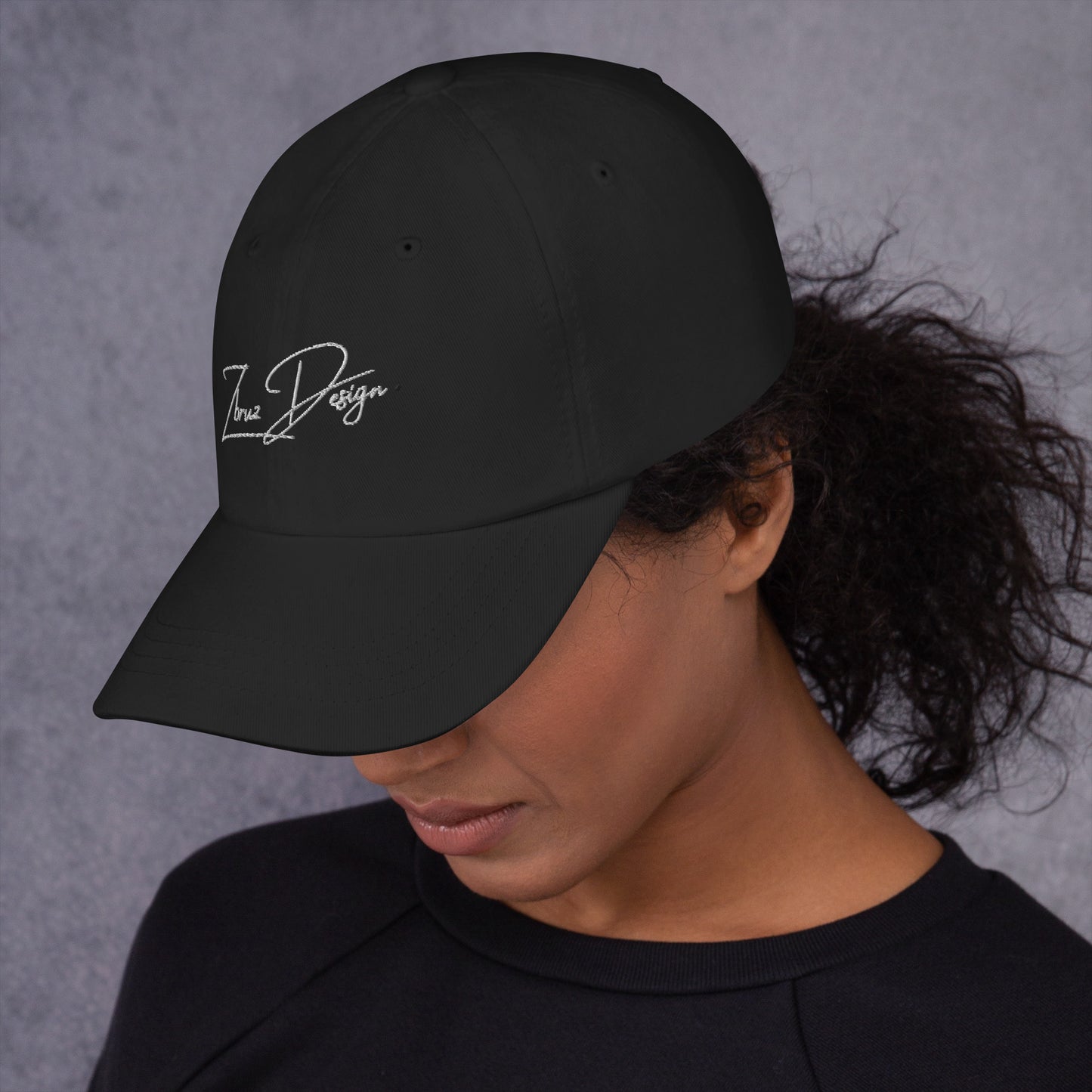 Cursive Zbruz Design Embroidered Hat